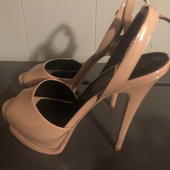 ysl open toe heels